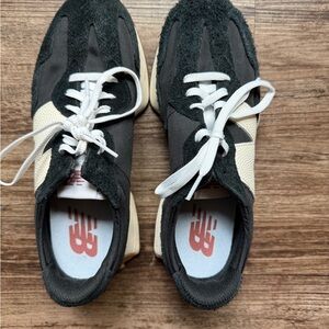 New Balance Charcoal and Beige Sneakers